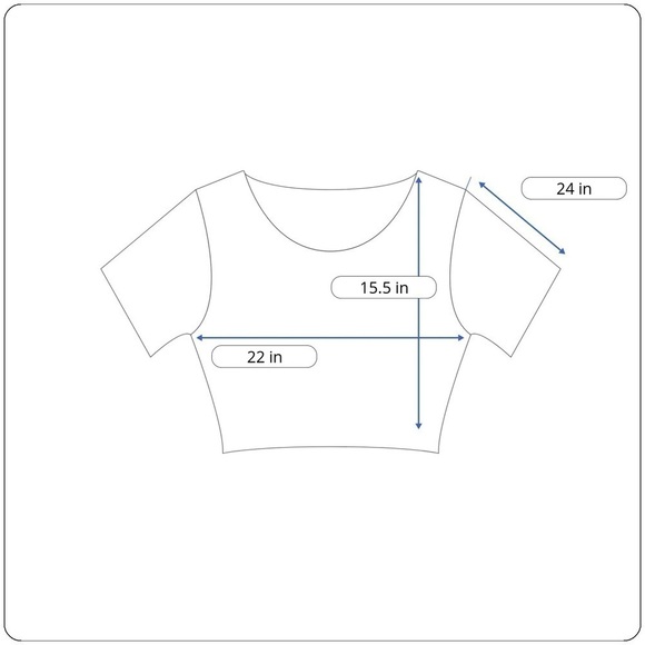 Kendall & Kylie Blue Cropped Pullover Long Sleeved Top Size Large - Picture 7 of 7